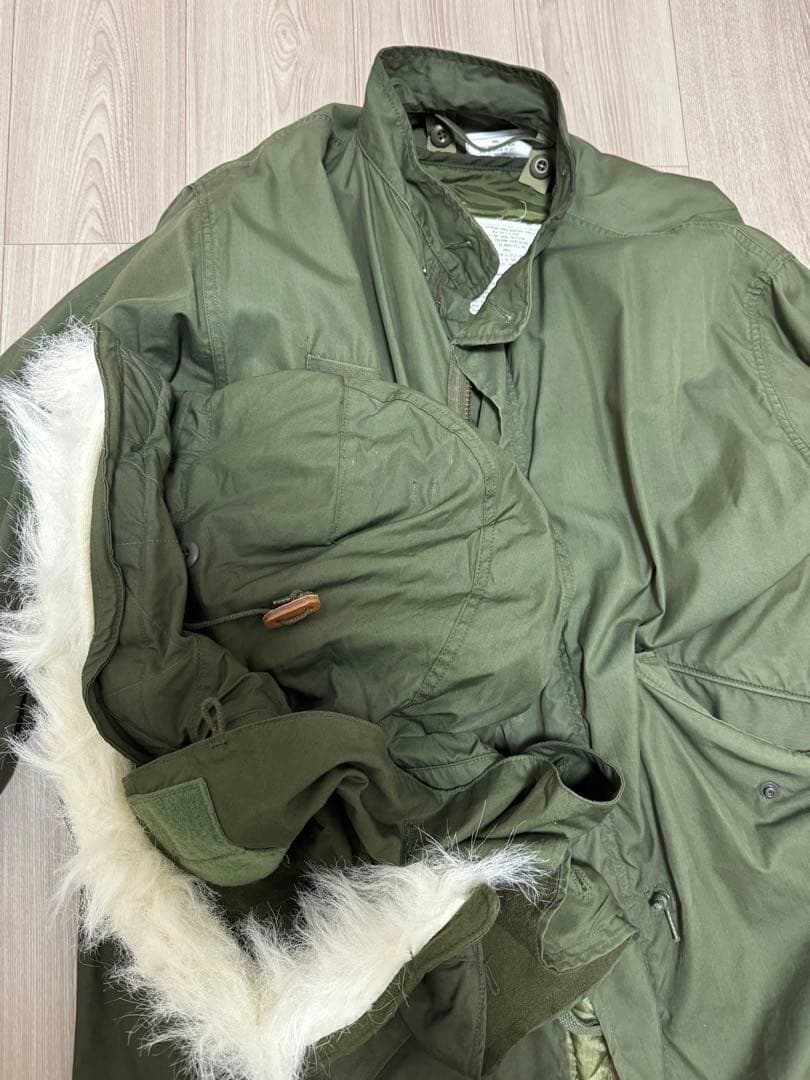 【美品】フルセット 米軍実物 M-65 フィッシュテールパーカー SMALL