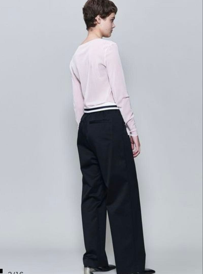 ＜6(ROKU)＞コットン チノ パンツ ブラック