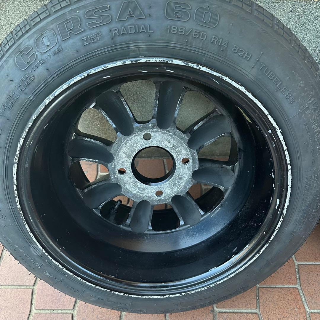 ①【当時物】RSワタナベ 14インチ 8.5J Rタイプ2本セット