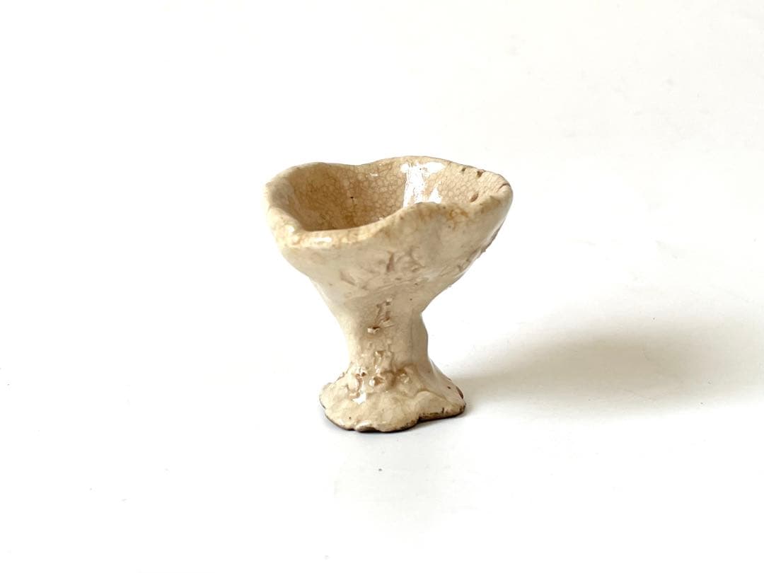 骨董　アンティーク　手捻り　盃　馬上杯　煎茶道具　蓮月焼　ミニチュア　大田垣蓮月