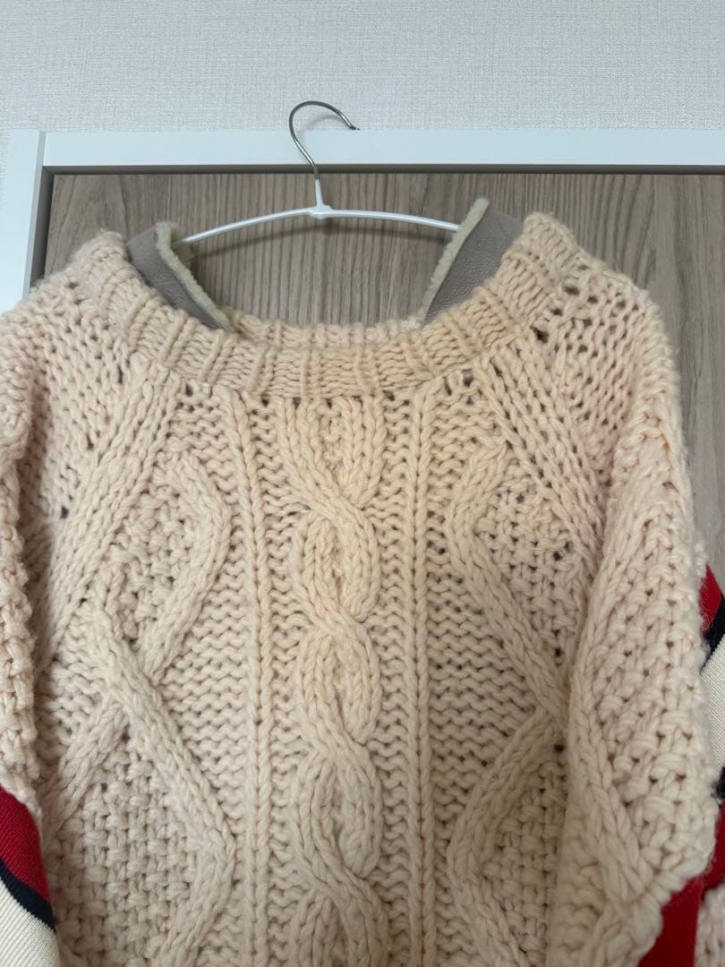 FACETASM ケーブルニットセーター