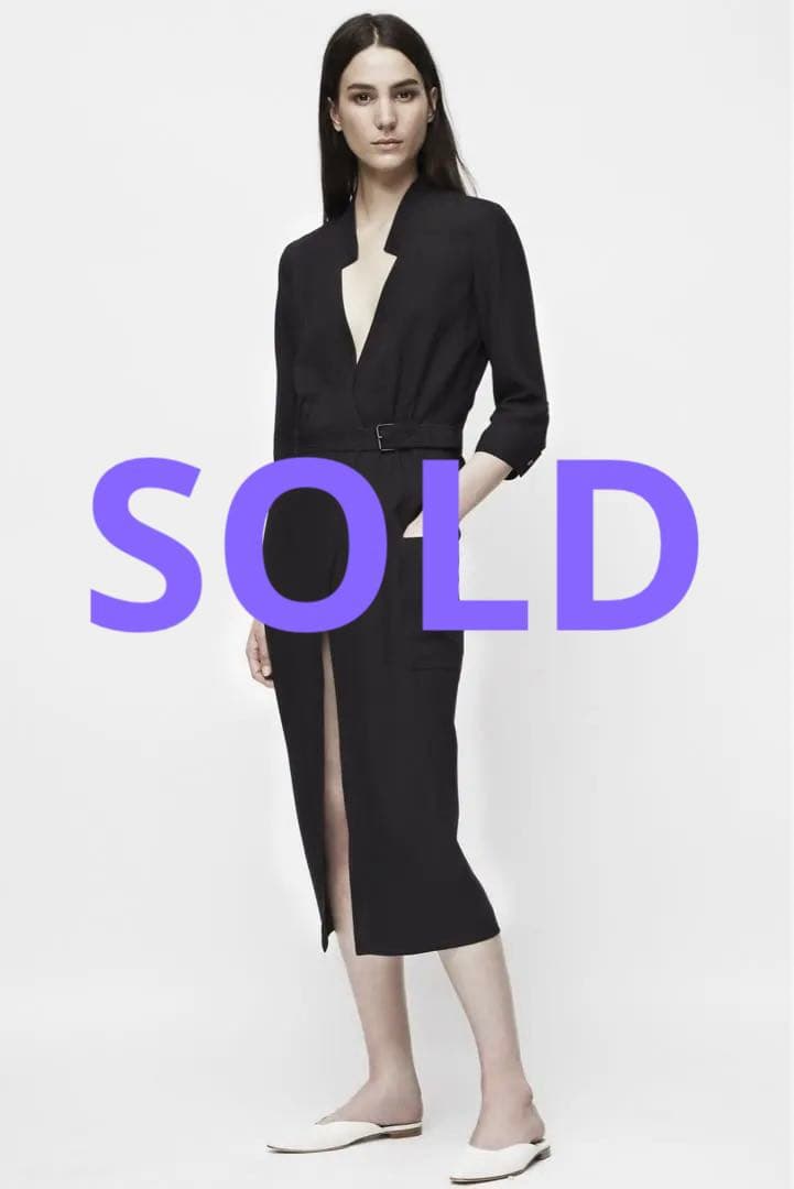 【WES GORDON】BLACK V-neck ette SHIRT