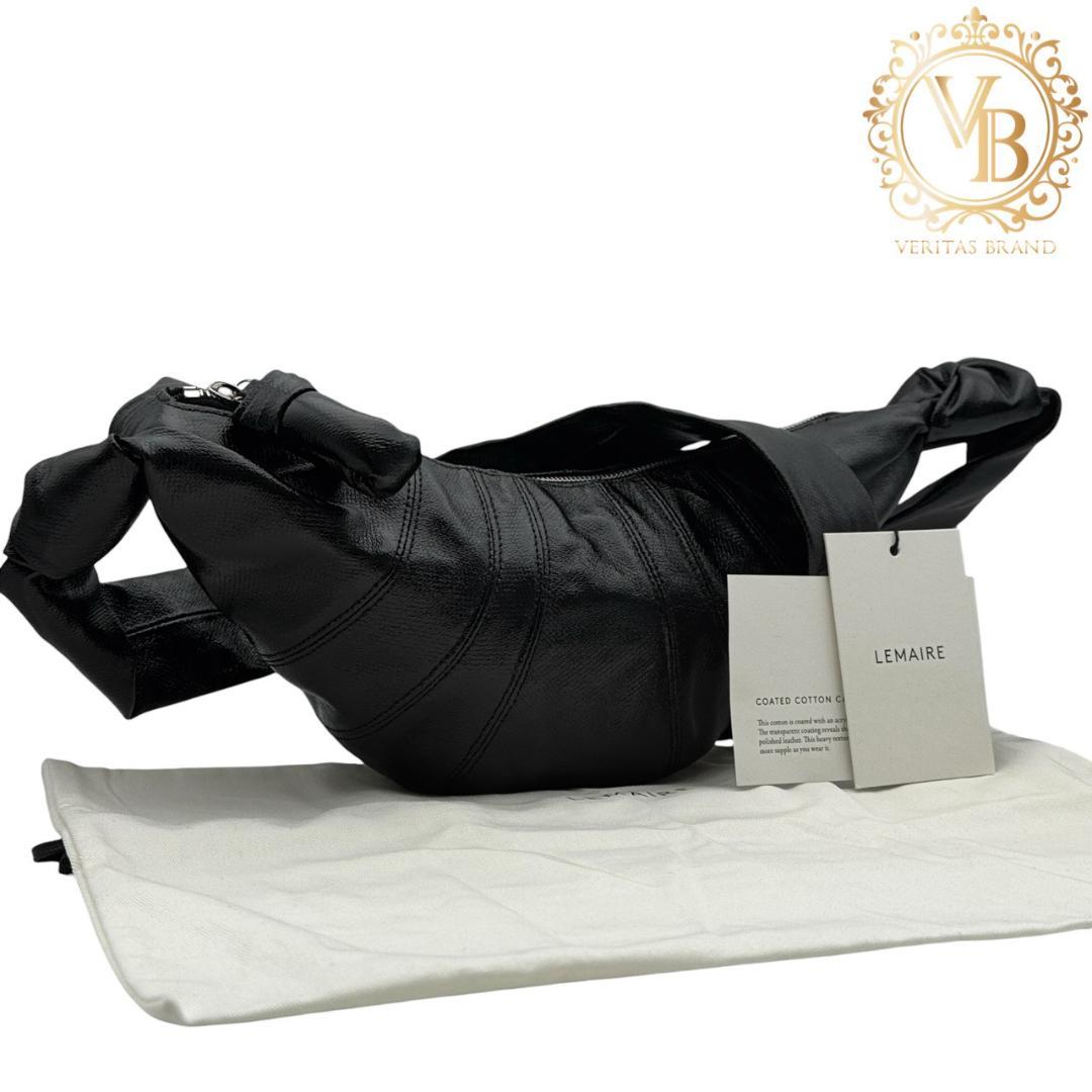 【未使用に近い】ルメール クロワッサン スモール ショルダーバッグ 黒