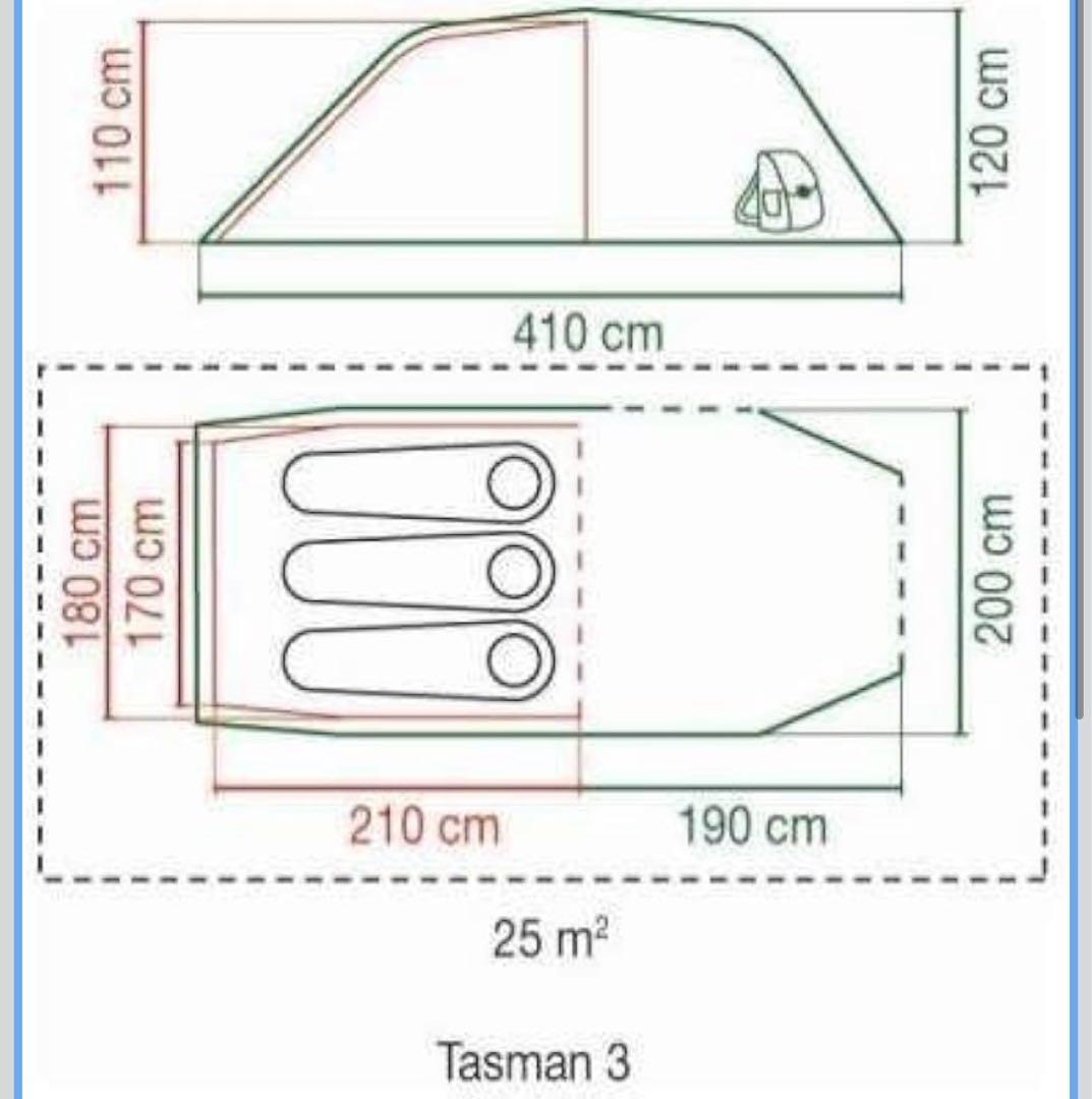 Coleman タスマン3　Tasman3 ドーム型キャンプテント グリーン