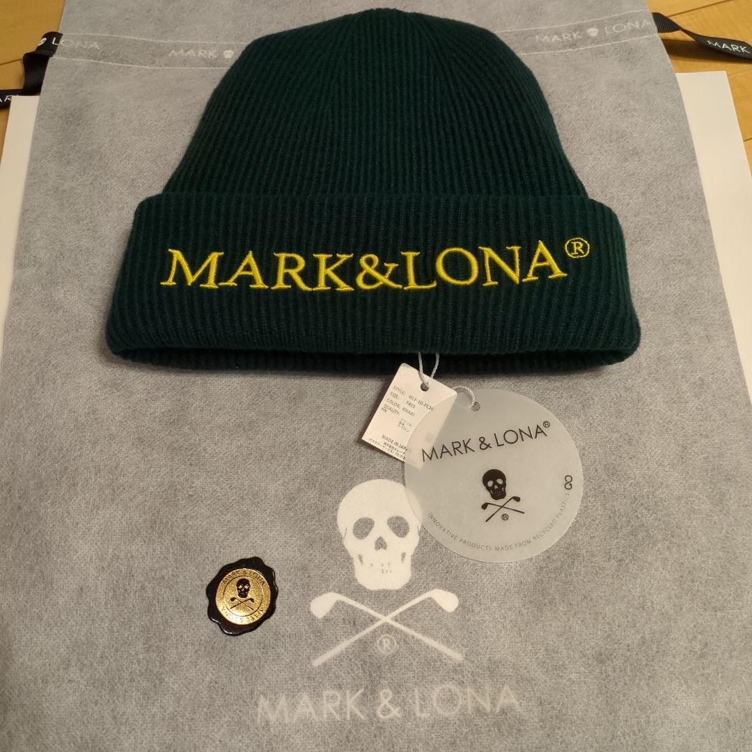 MARK & LONA ニット帽　カーキ