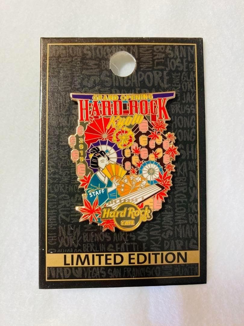 ピンズ・ピンバッジ・缶バッジ HARD ROCK CAFE KYOTO OPENING STAFF PIN