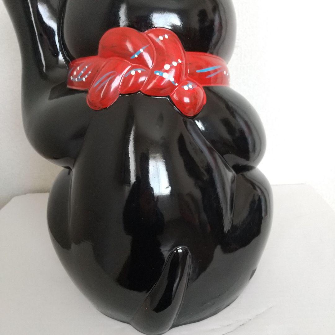 常滑焼　開運　招き猫　置物　貯金箱　見映えする大きな33cm