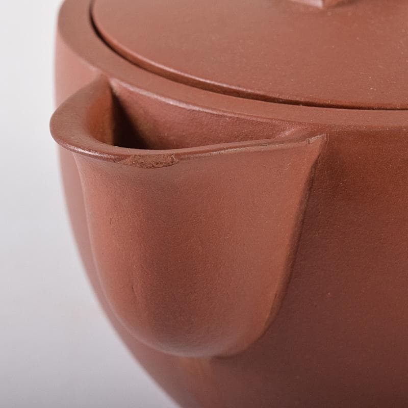 中国　中国宣興銘　紫砂　朱泥　宝瓶　急須　茶壷　V　R8282