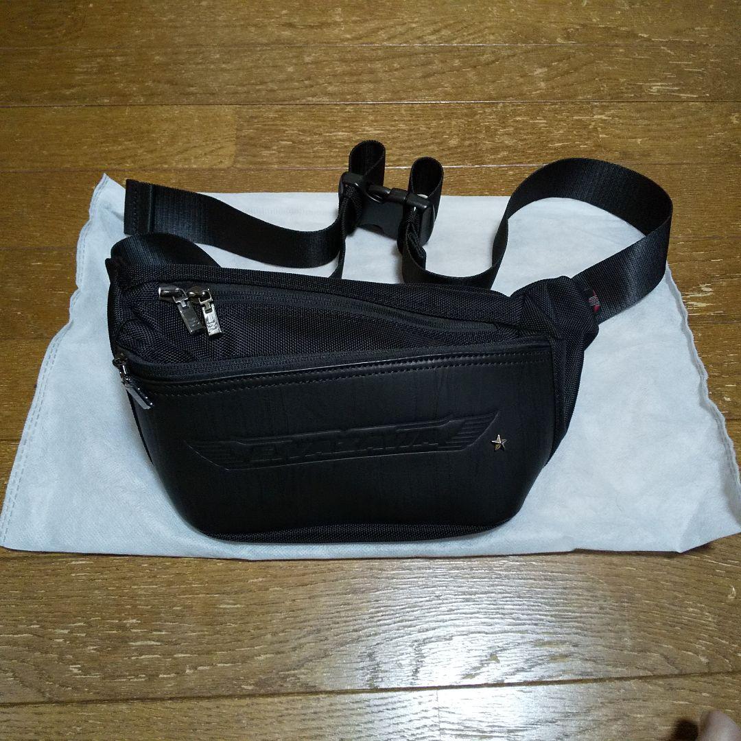 矢沢永吉様、羽ロゴウエストポーチ ブラック、未使用です。