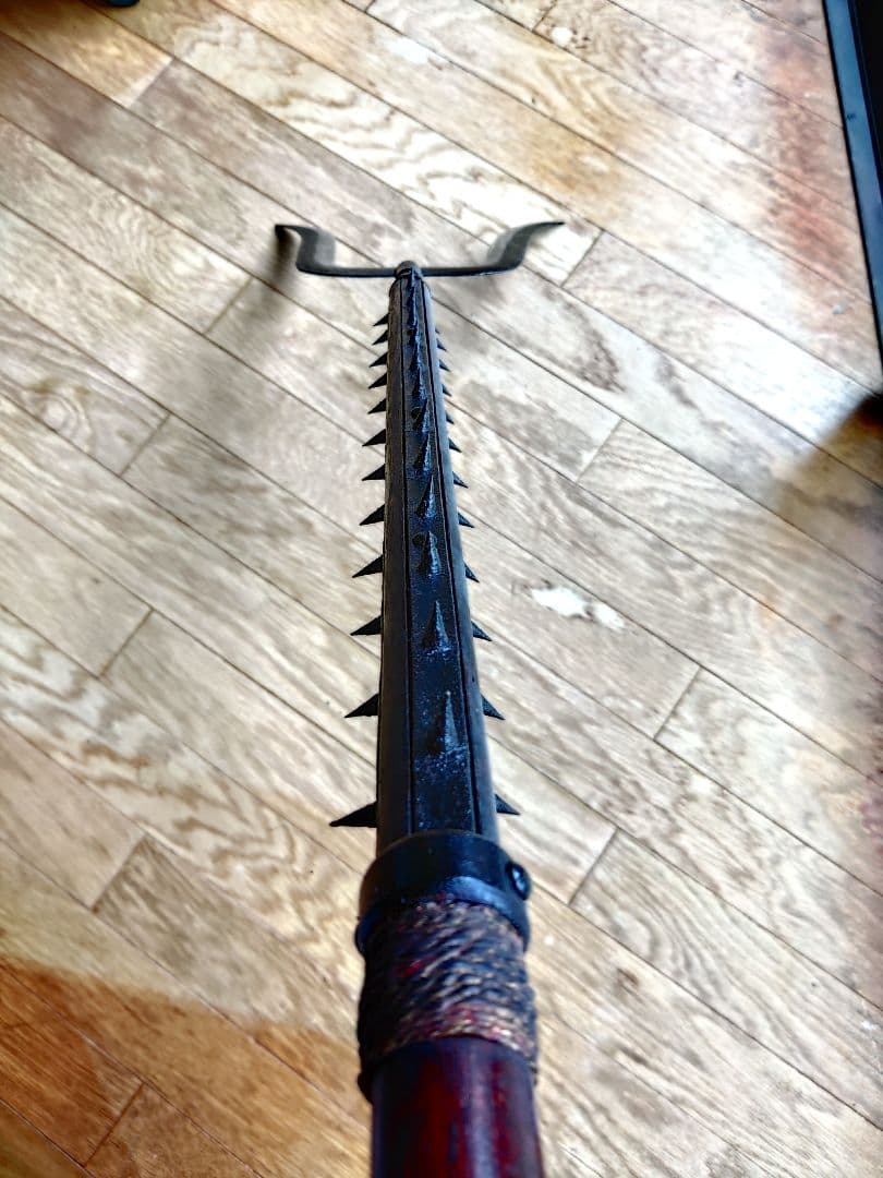 刺股　指叉　刺又　さすまた　サスマタ　武具　捕物道具　時代物　希少品　当時物