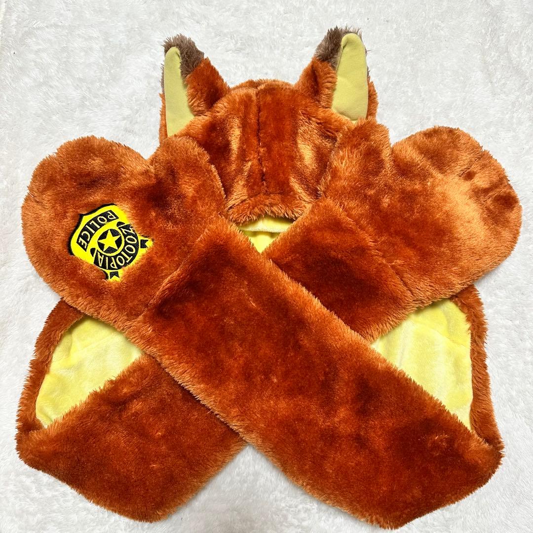 ディズニー　マフラーキャップ　ジュディ　ニック　ファンキャップ　ズートピア　レア
