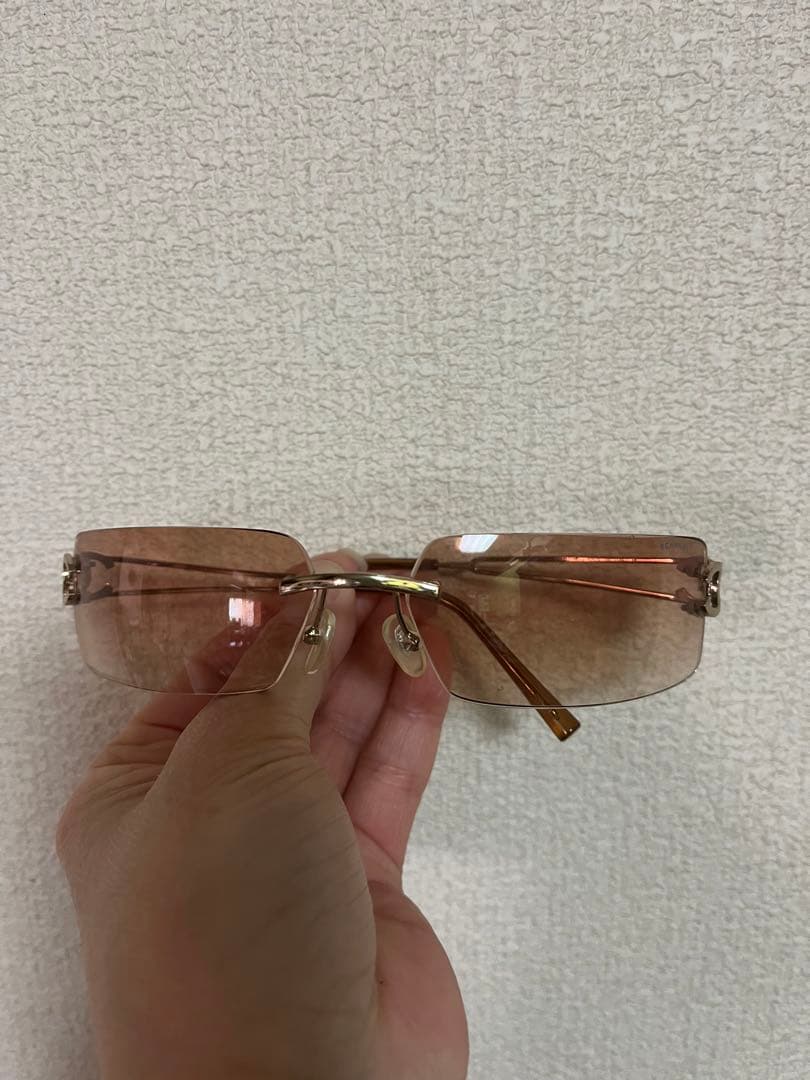 CHANEL ブラウンレンズ ゴールドフレーム サングラス　シャネル