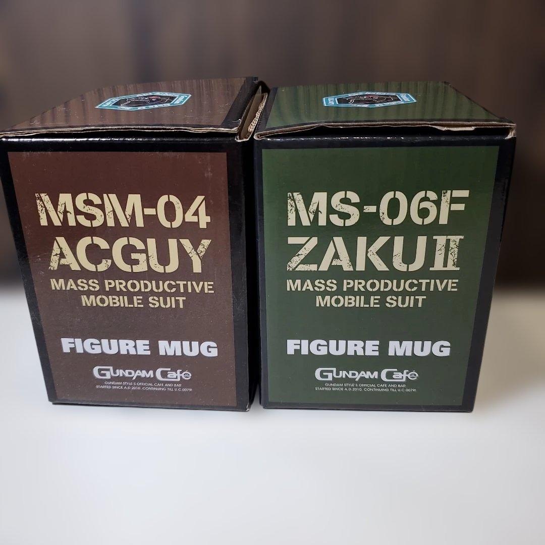 フィギュア付きマグカップ　ザクII アッガイ ガンダムカフェ限定