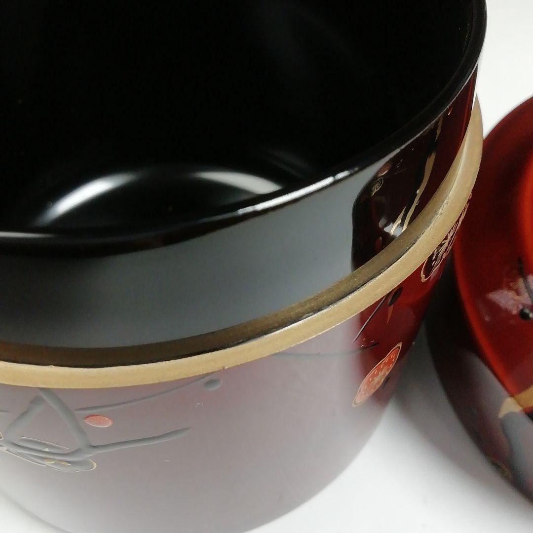 Ｗ７９　棗　『紅梅』『雪吹棗』『田中一康 作』　共箱　茶道具