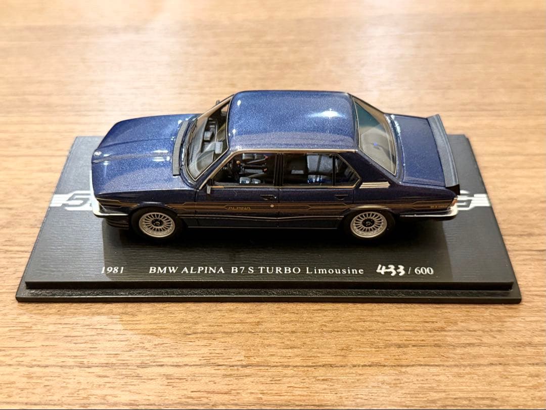 新品 1/43 アルピナ純正 スパーク アルピナ B7Sターボ アルピナブルー