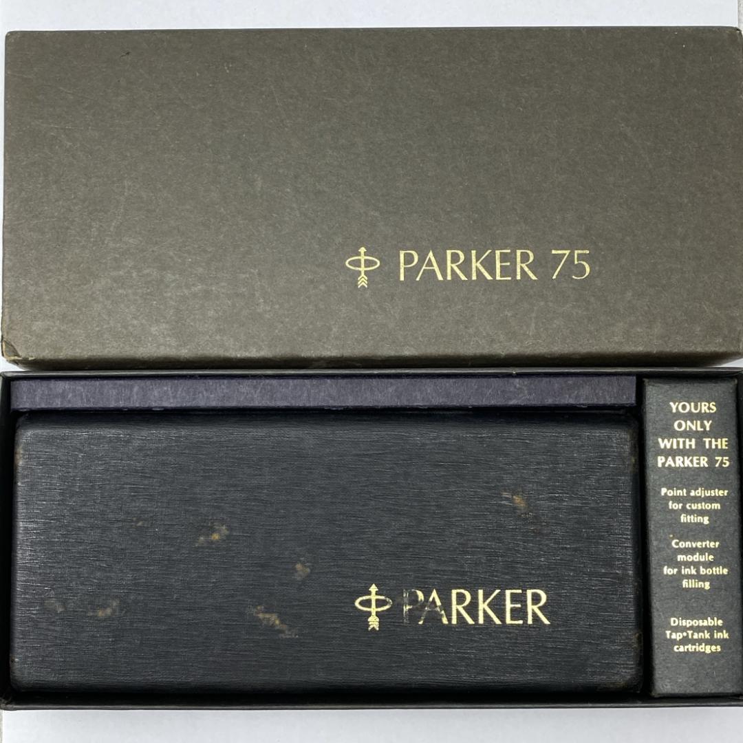 レア パーカー75 初期型 スターリングシルバー 万年筆 ケース付き