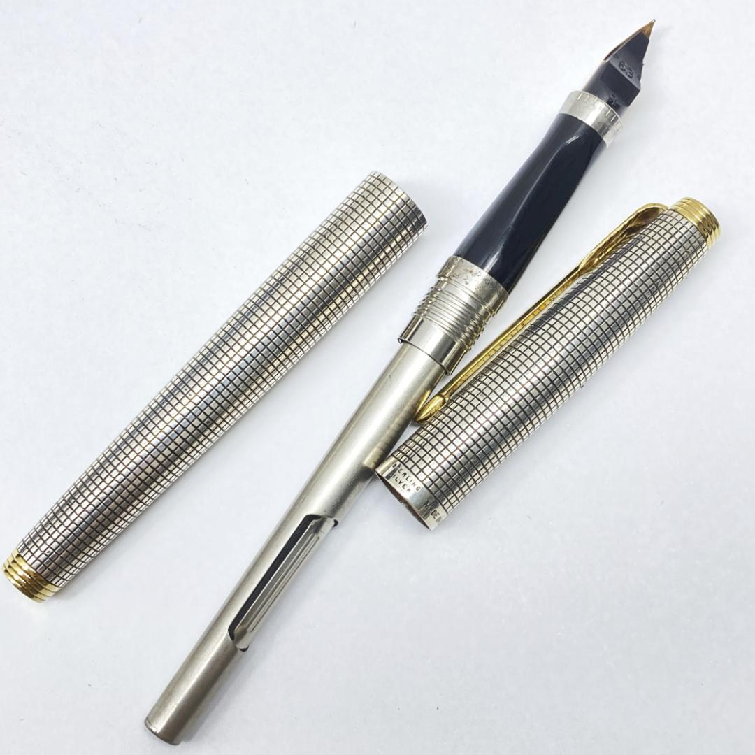 レア パーカー75 初期型 スターリングシルバー 万年筆 ケース付き