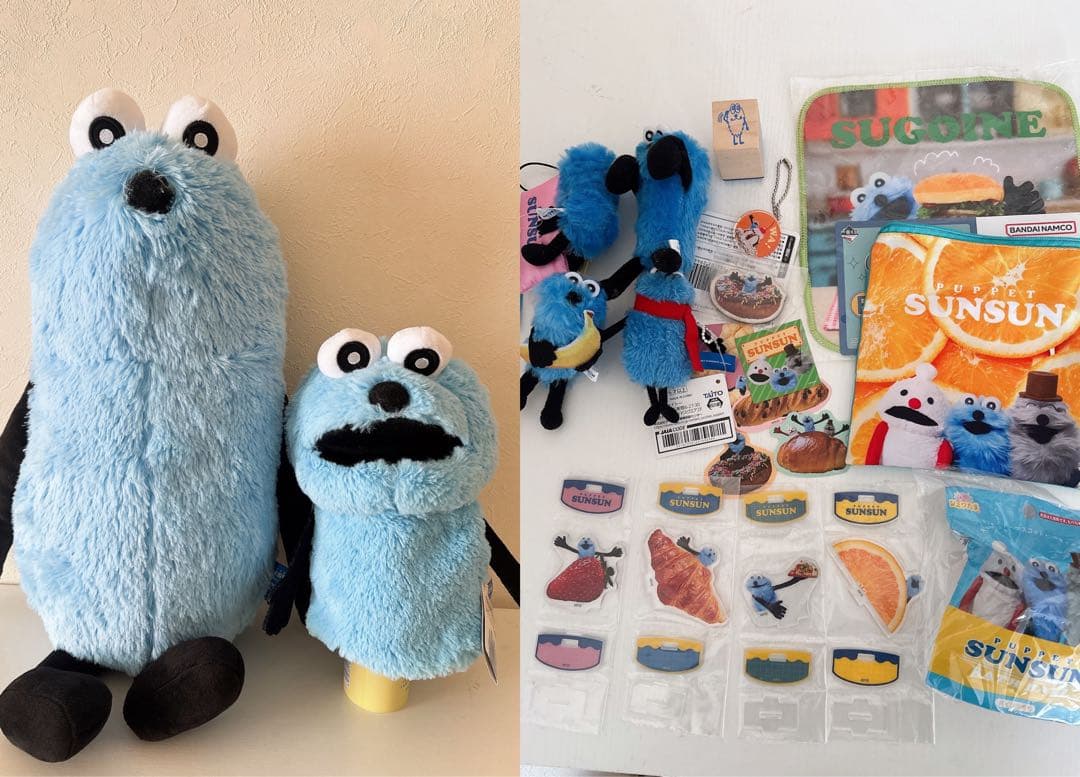 パペットスンスン　グッズ　ぬいぐるみ　まとめ売りセット