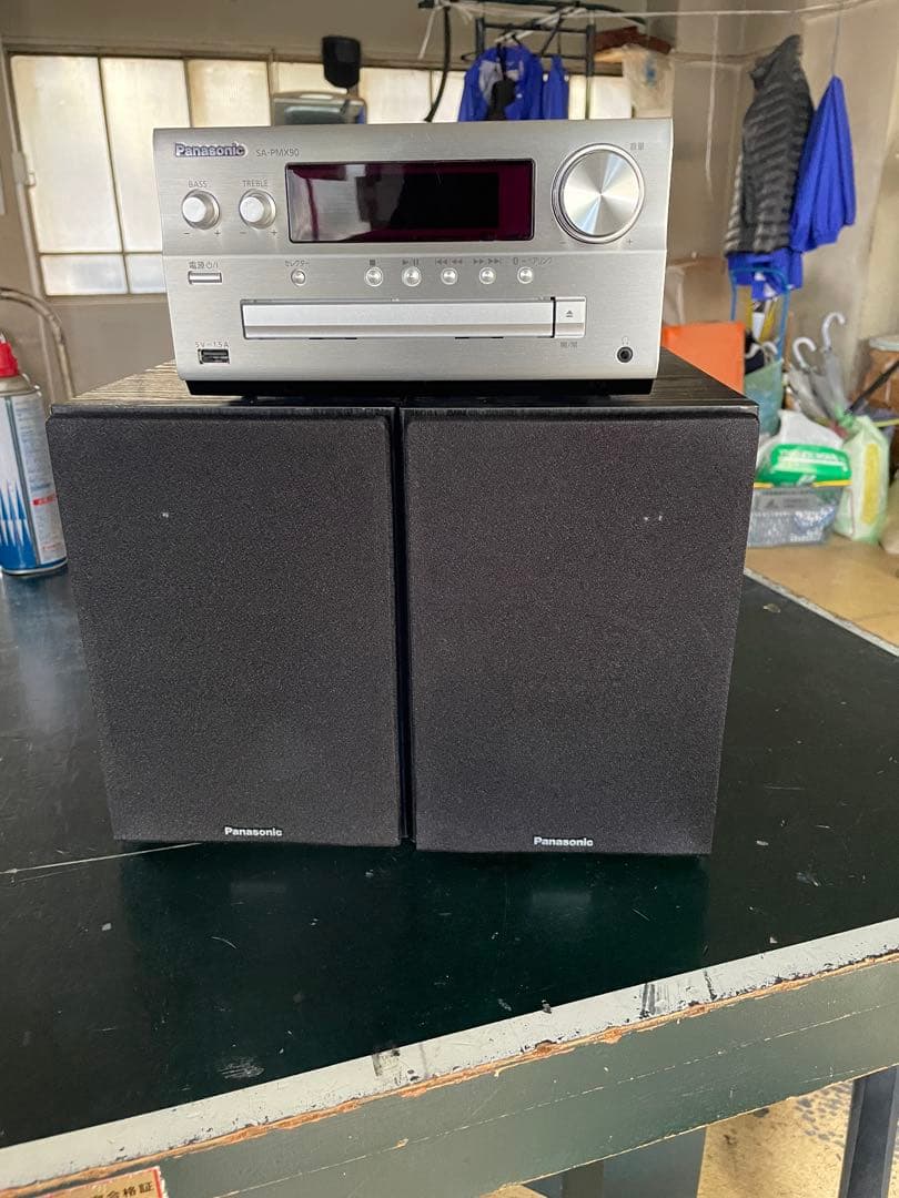 Panasonic システムコンポ　CDプレーヤー　SA-PMX90 ミニコンポ