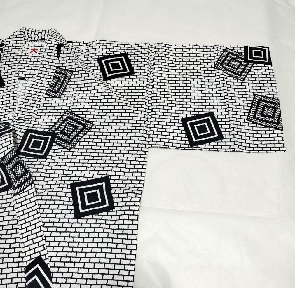 14 新品 旅館 浴衣 温泉 M L 業務用 男 レディース 女 白 青 寝巻き