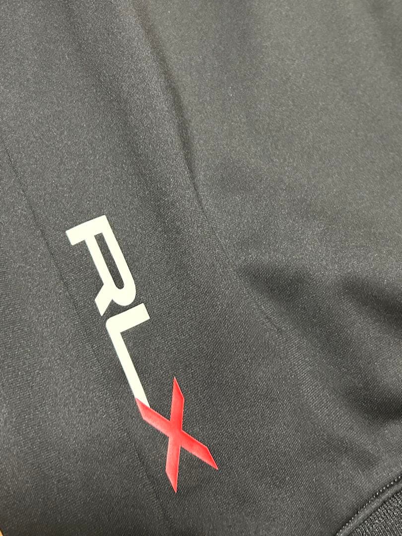 ラルフローレンRLX＊フルジップジャージジャケットBLACK✖️RED/S試着のみ