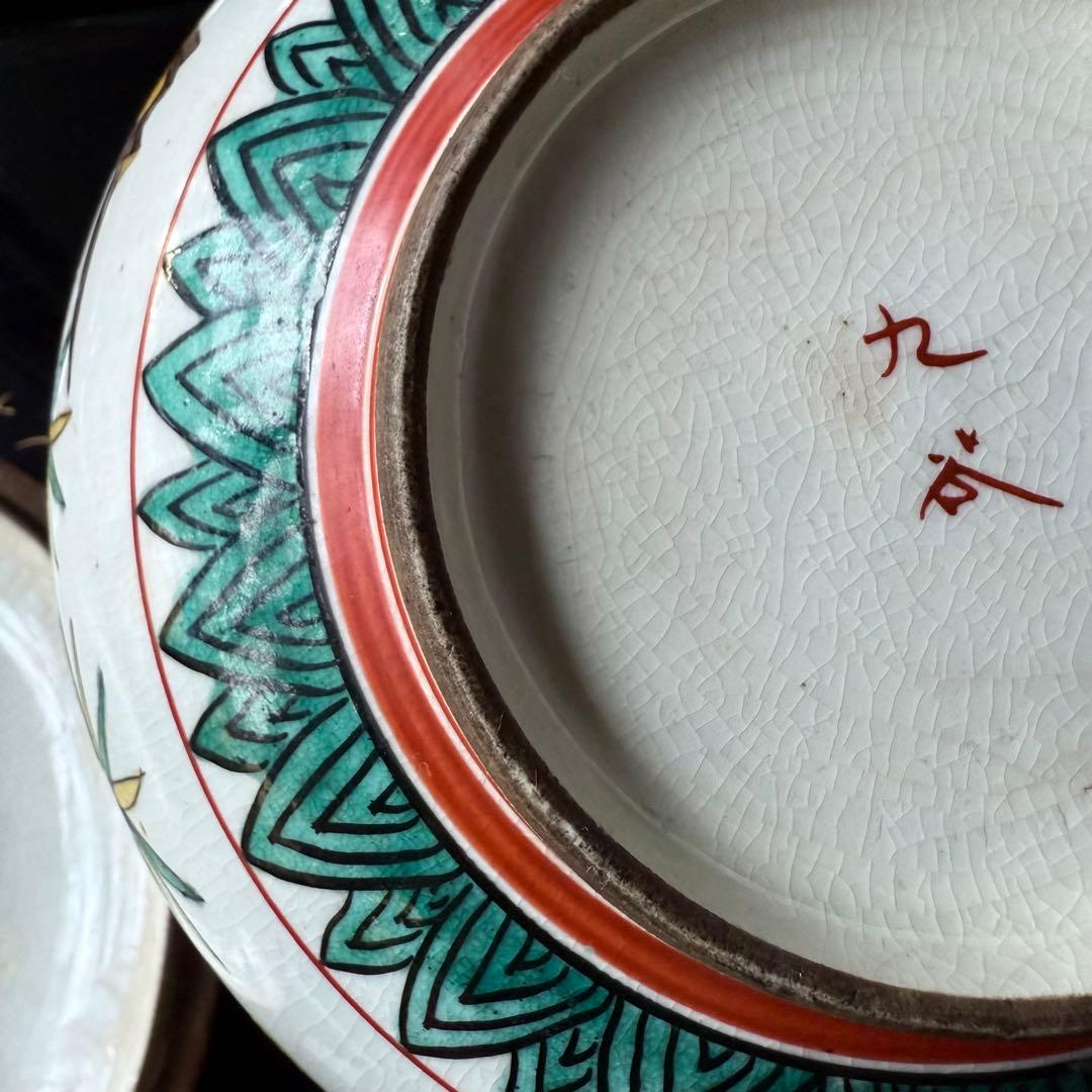 T様へ感謝お嫁入り‼️九谷焼KUTANI あじさい❌鶴❌松　蓋もの食籠作り置き