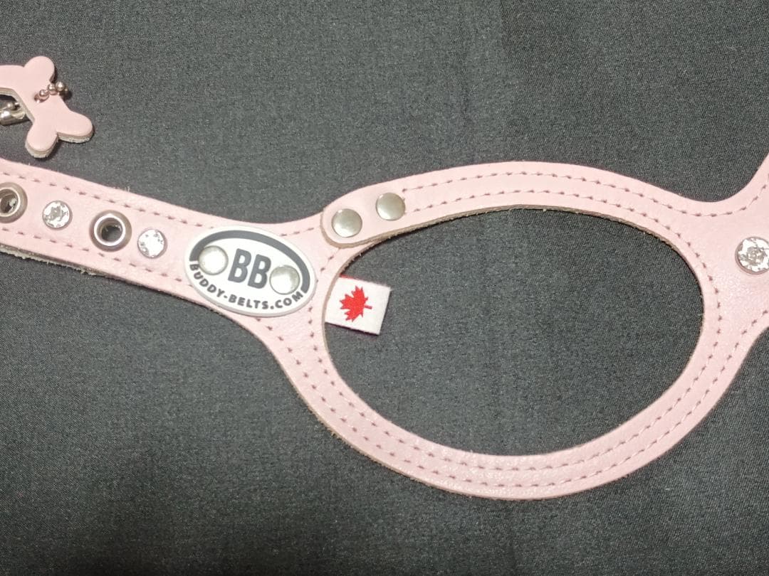 超美品　Buddy Belts バディベルト　ピンク　ストーン付ハーネス　3.5