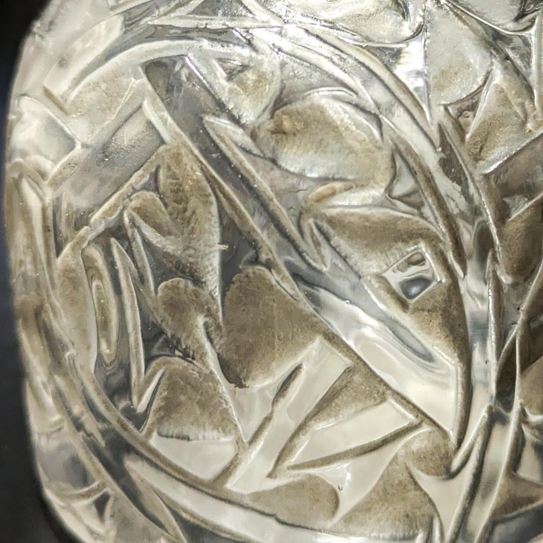 名品★ルネ・ラリック 香水瓶 エピヌ 茨 1920年 ダブルサイン グレーパチネ