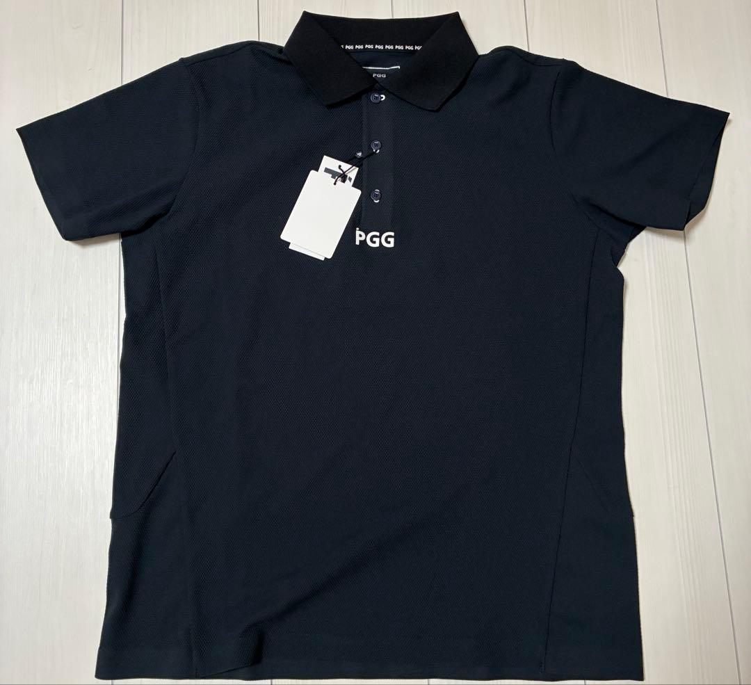 【新品未使用】パーリーゲイツ PGG 半袖ポロシャツ ネイビー