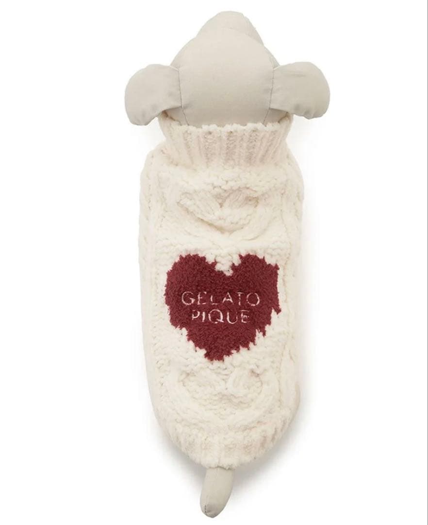 ジェラートピケ ハートアランハイネックプルオーバー L