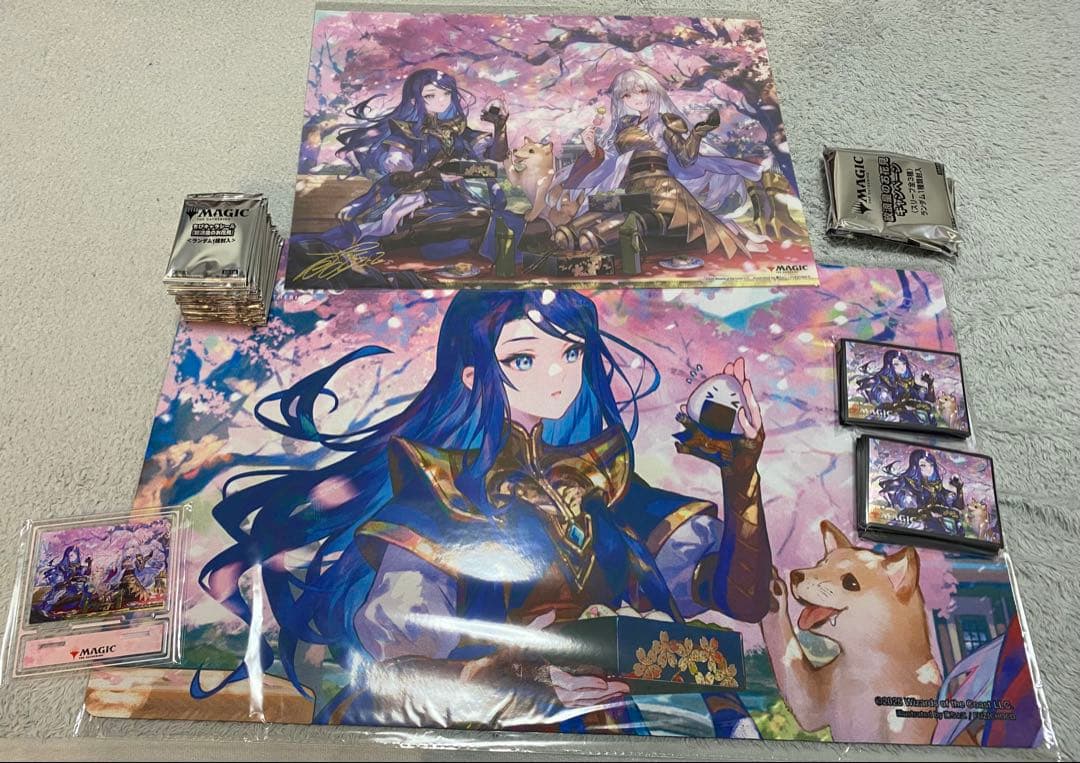 mtg 放浪皇お花見キャンペーン　ナーセットプレイマット　セット