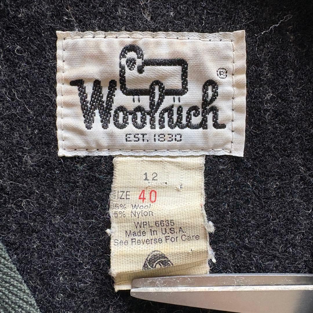 Woolrich ウールベスト 70年代 USA製 サイズ40 ブラウンズビーチ