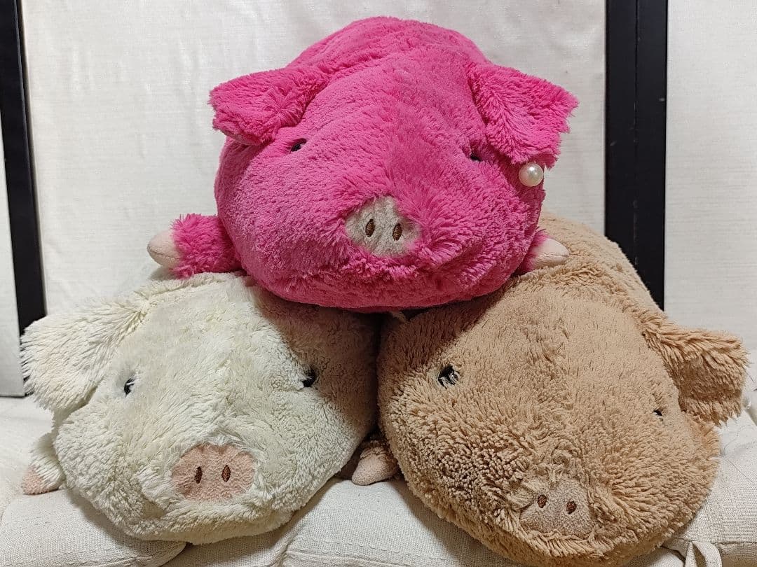 平成レトロ　レア　y2k　バンビーナ　とんさま　ぬいぐるみ　Mサイズ　3個セット