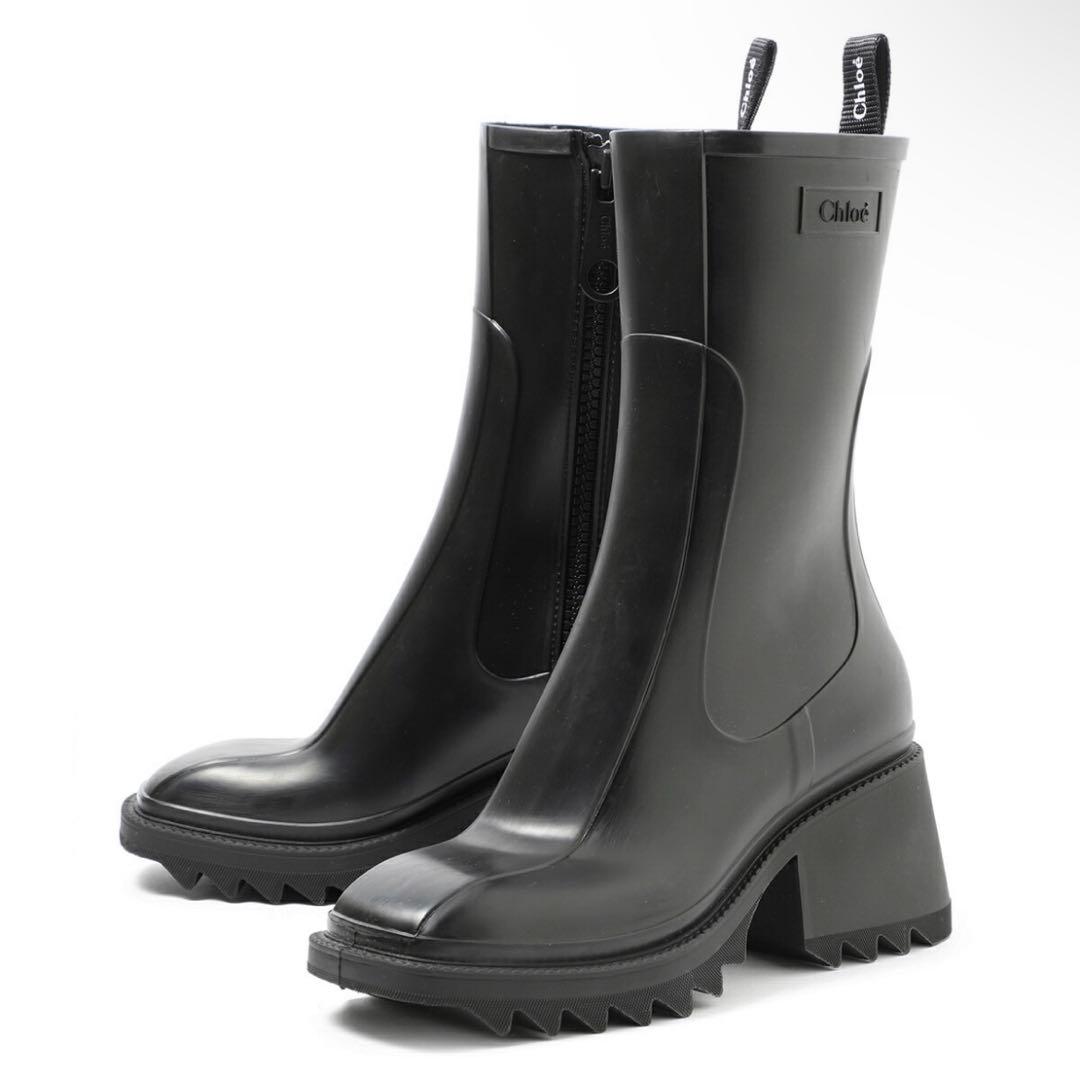 F*x様 超美品 Chloe クロエ レインブーツ ブラック 2025SS