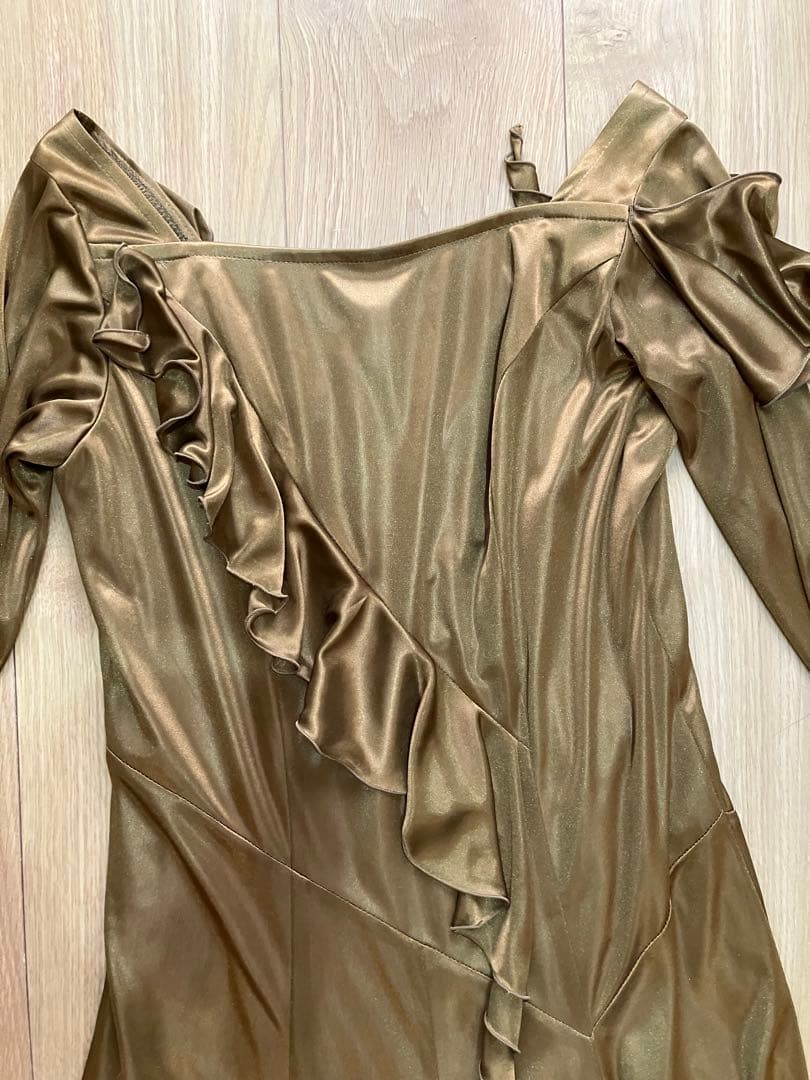 社交ダンス　ワンピース　ドレス　サンリーヌ　Lサイズ