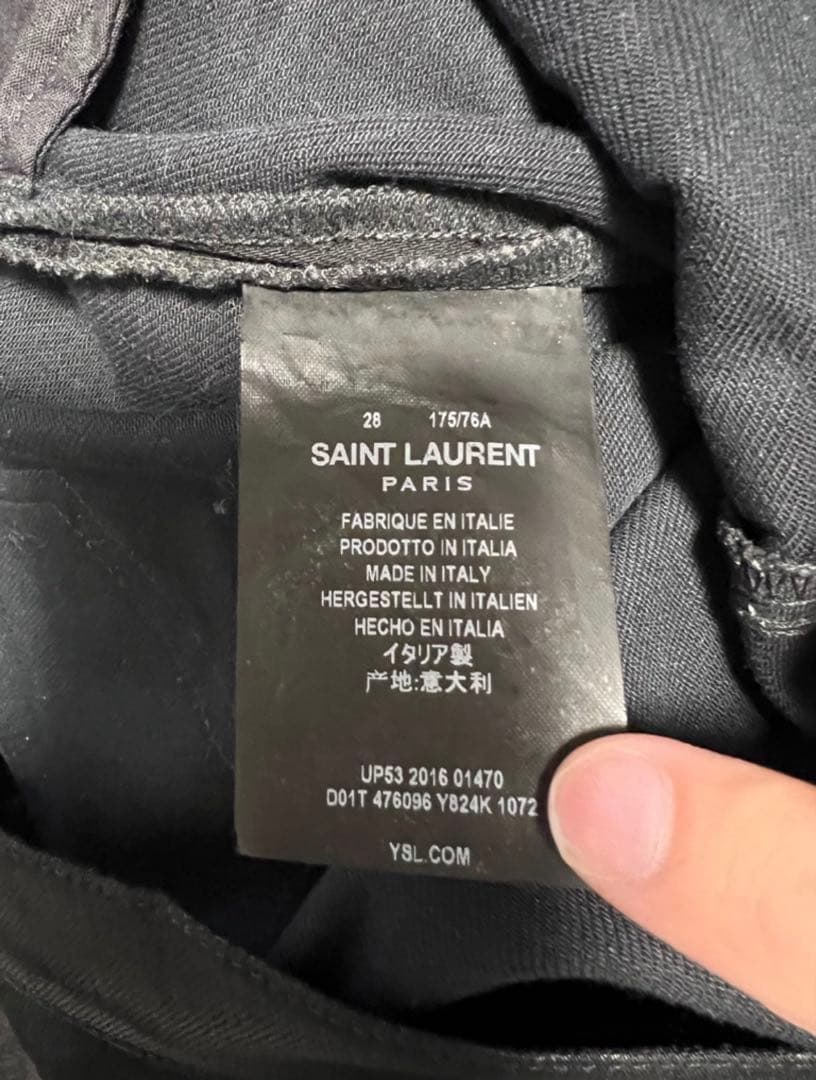 エディ期 Saint Laurent コーティングデニム 28inch