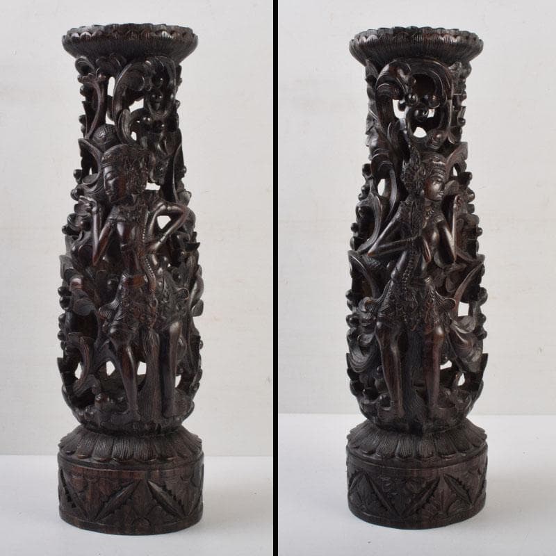 バリ島　インドネシア　木彫　ガルーダ　面　壁飾　置物　2点まとめて　N9064A