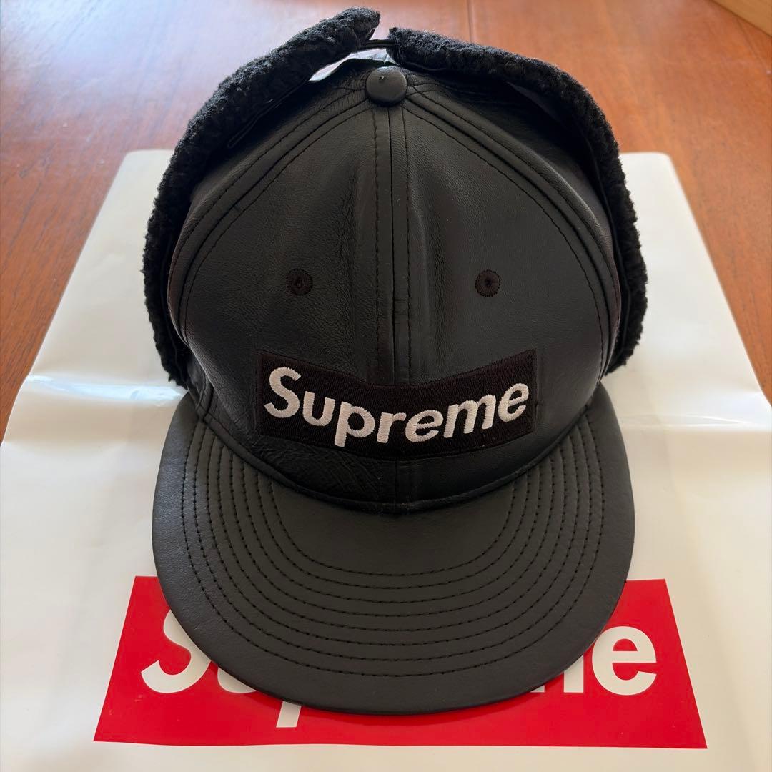 Supreme フライトキャップ 黒