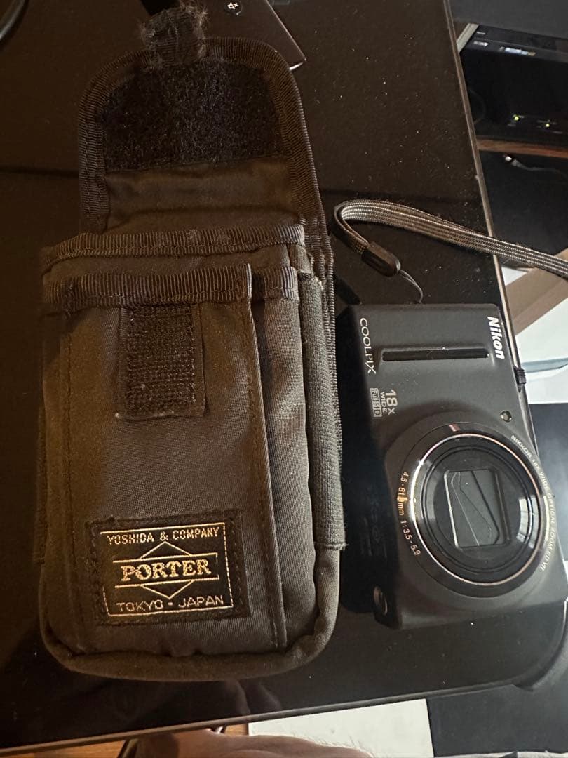 Nikon COOLPIX S9100 ブラック ＋ PORTER ケース付き