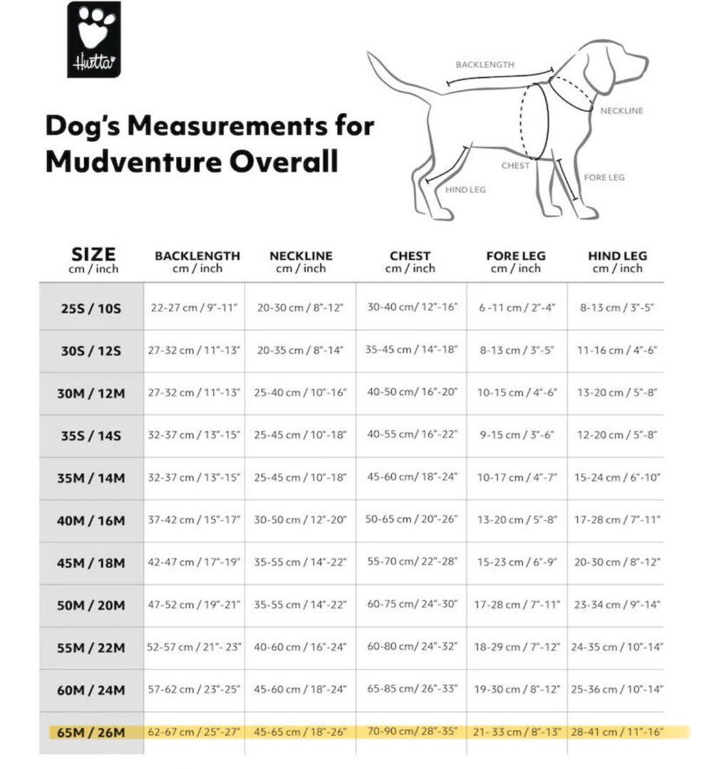 Hurtta (65M/26M) マッドベンチャーオーバオールエコ　犬服