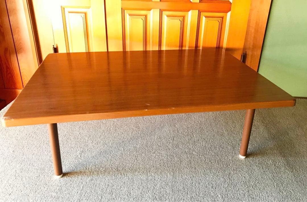 昭和レトロ 70'モルパ家具 座卓 ローテーブル アンティーク ちゃぶ台 木製