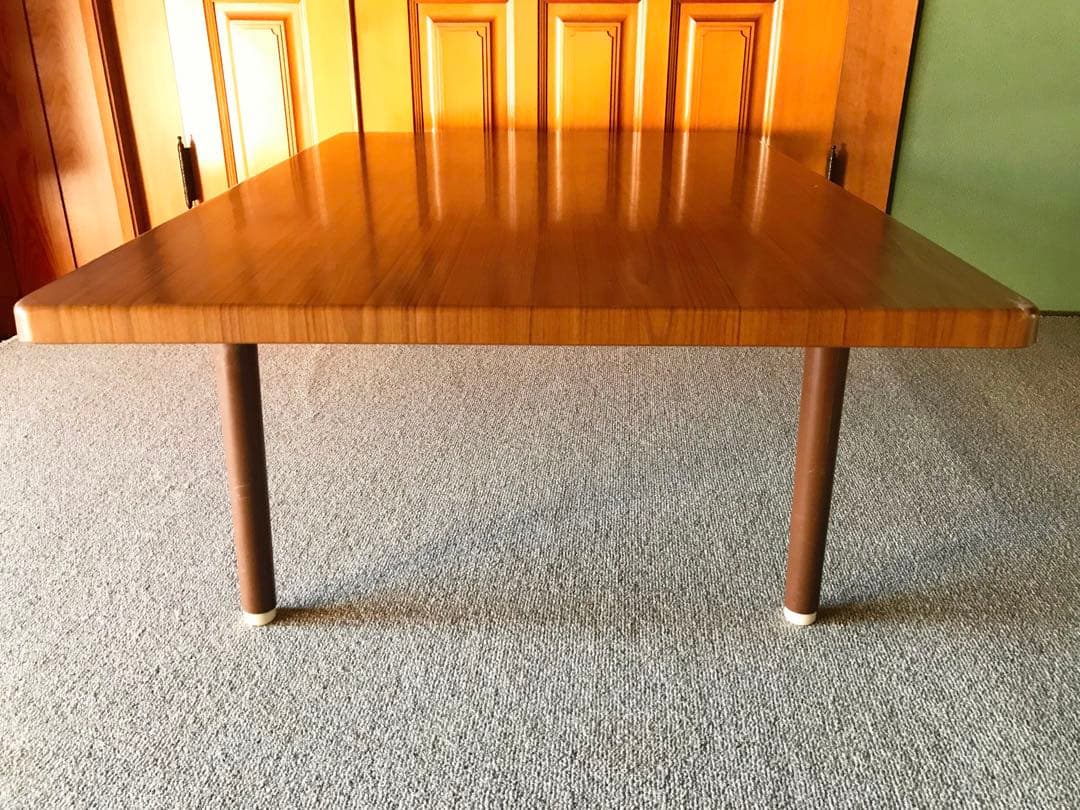 昭和レトロ 70'モルパ家具 座卓 ローテーブル アンティーク ちゃぶ台 木製