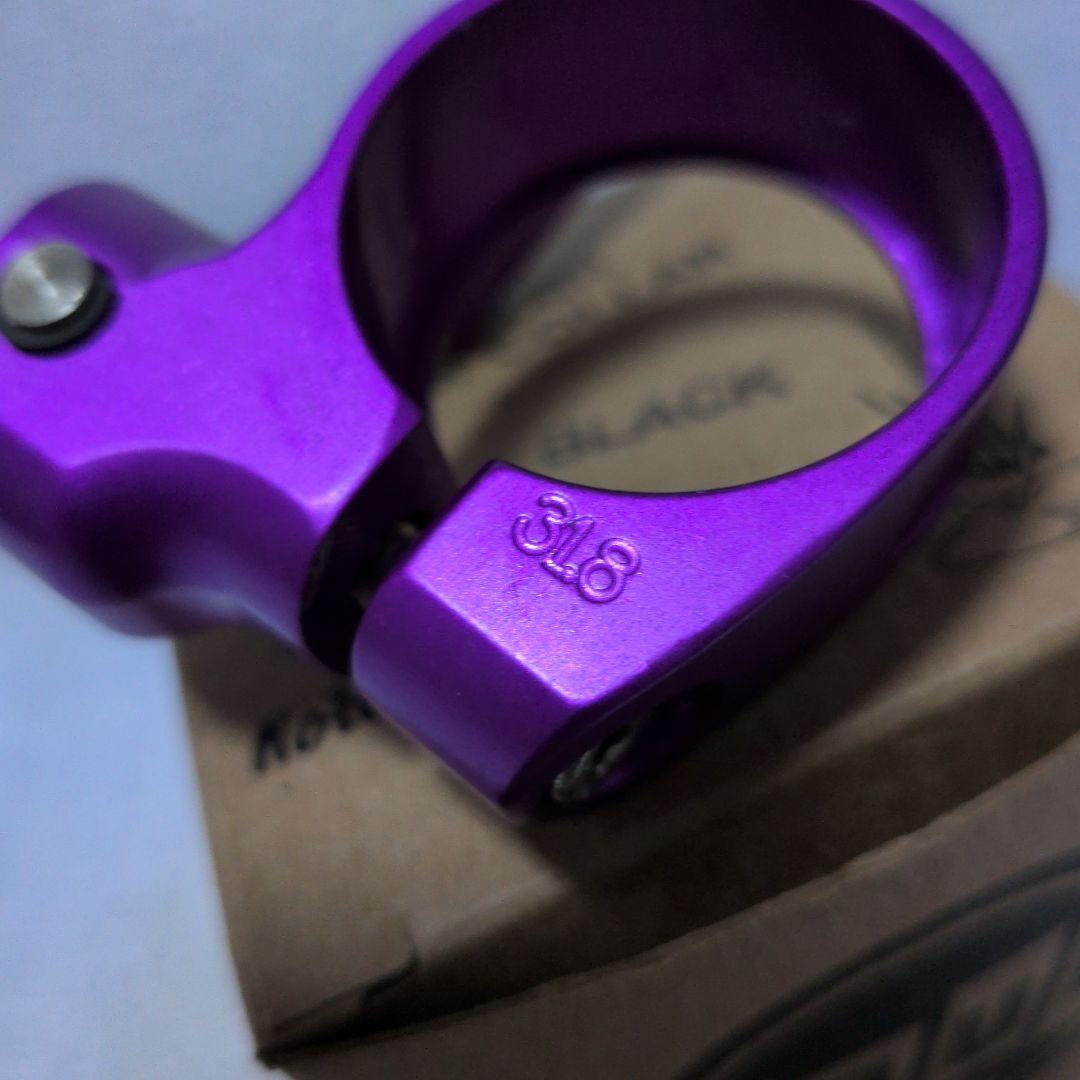 PAUL ポール31.8 QR シートクランプ パープル/ブラック