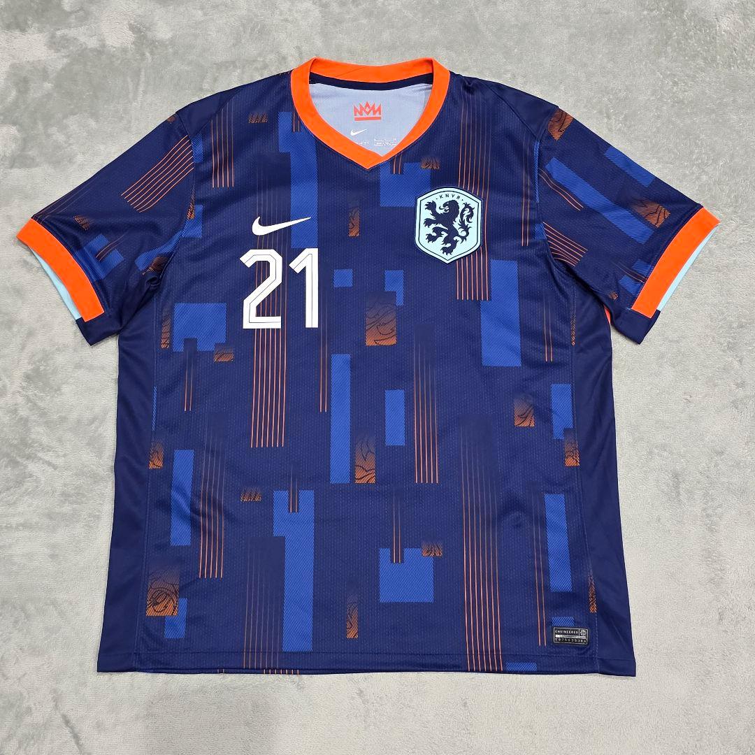 オランダ代表　2024　デヨング　ユニフォーム　XL　NIKE　ナイキ　ブルー