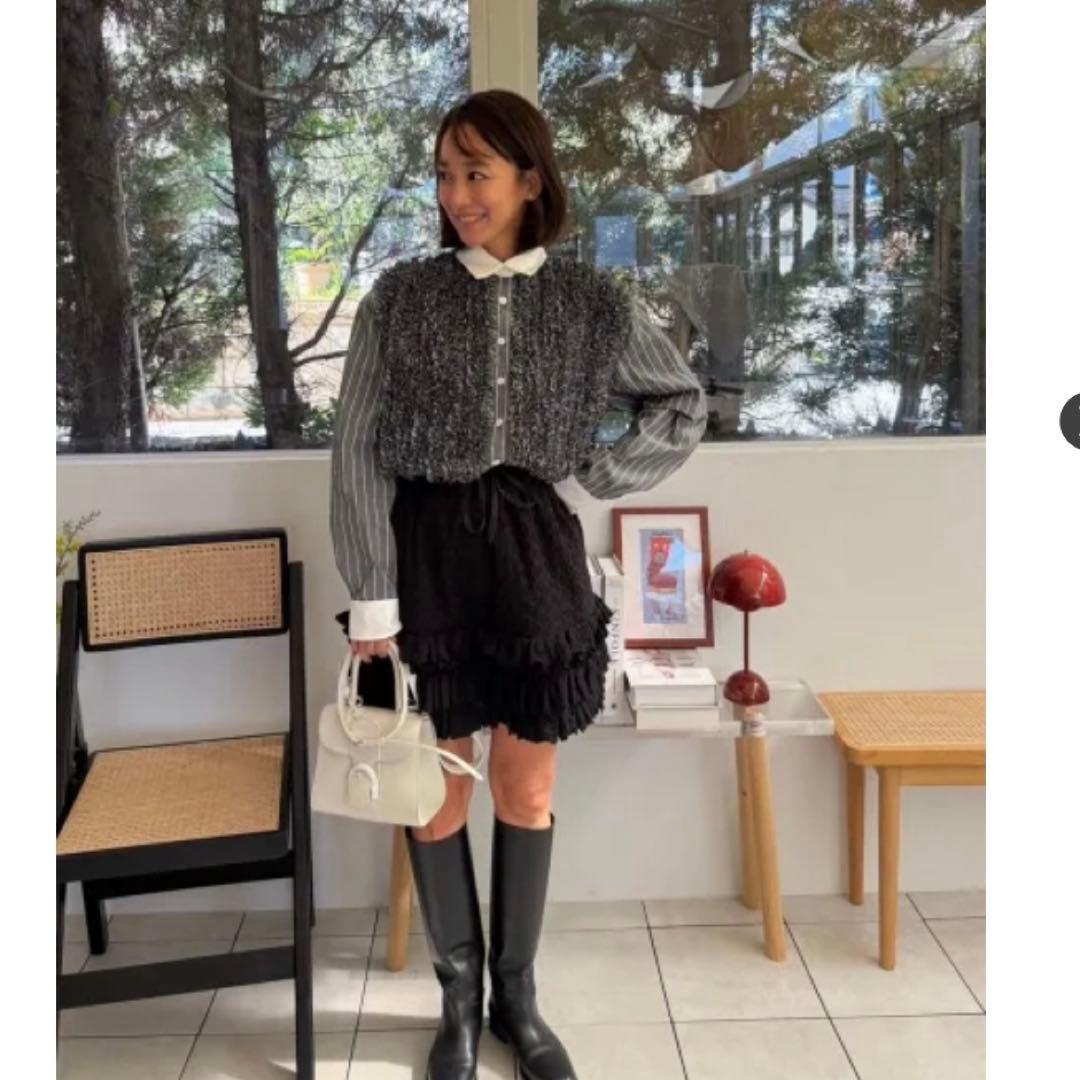 トップス rosy monster kale frill stripe shirt