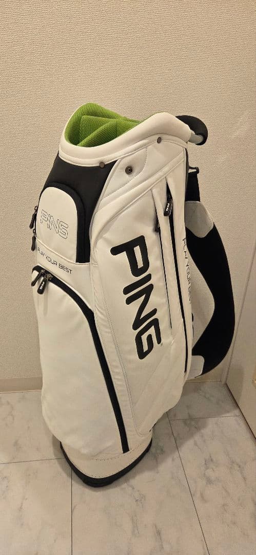 PING キャディバッグ ホワイト・グリーン　CB-P191