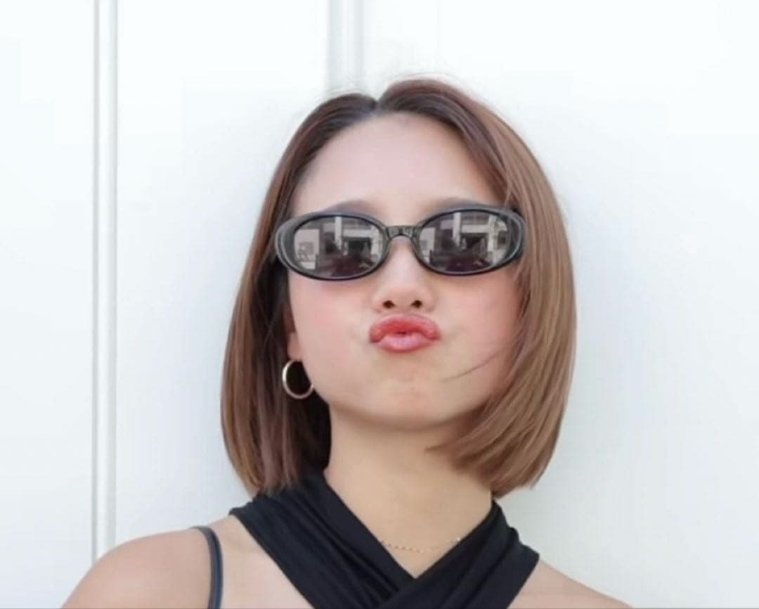 Zoff × AOI IHARA ブラック サングラス　伊原葵