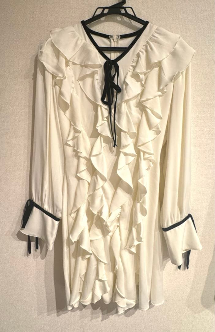 【タイムセール】Darich ダーリッチ　ダブルフリルミニワンピース