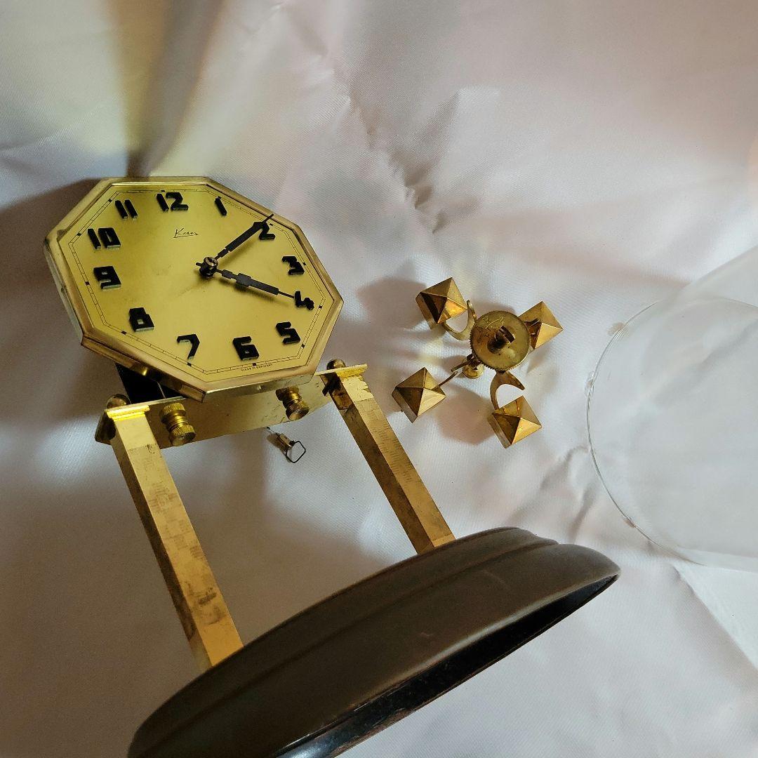 ヴィンテージ時計　ドイツ製 Kern（ケアン）400日時計 ガラスのドーム