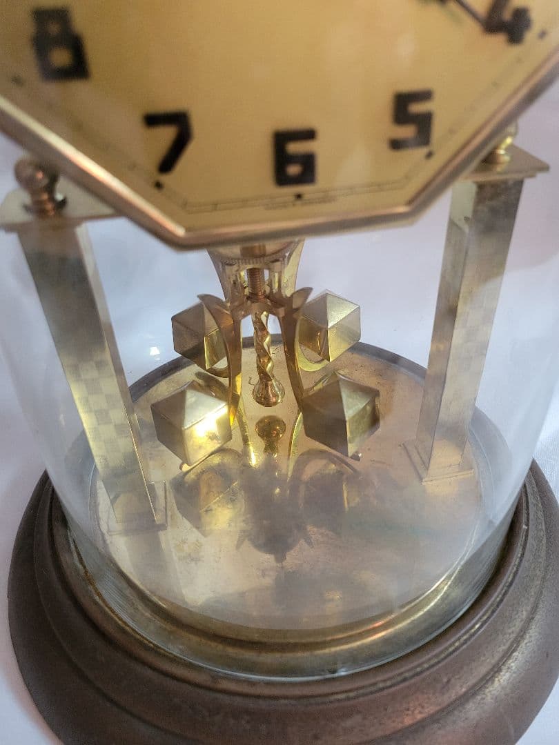 ヴィンテージ時計　ドイツ製 Kern（ケアン）400日時計 ガラスのドーム